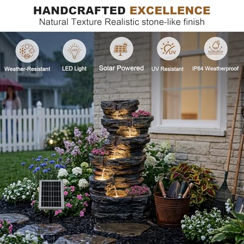Solar Water Fountain Outdoor 6