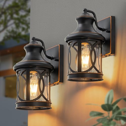 2 Pack Outdoor Wall Lights (2 Count)