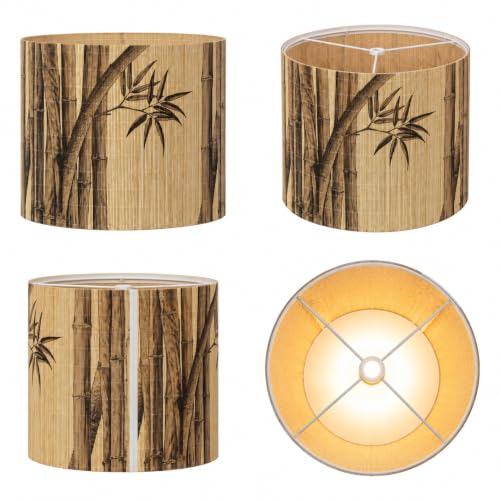 Soft bamboo lampshade for table & floor lamps