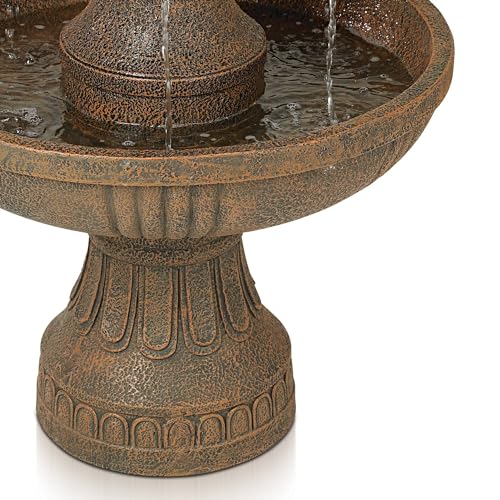 Ravenna 43" Large Italian Garden Tiered Outdoor Fountain