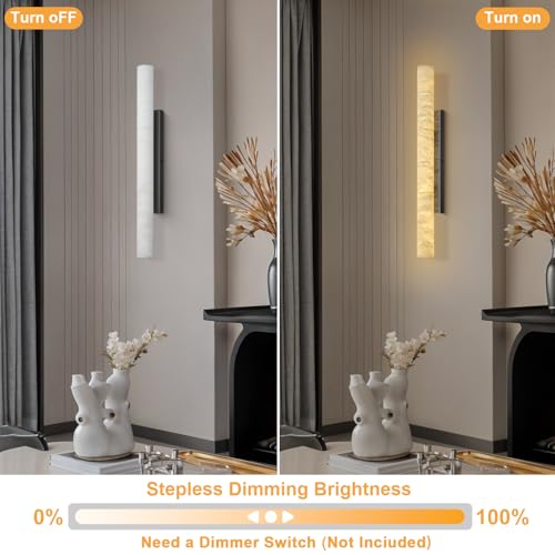 Natural Alabaster Wall Sconces