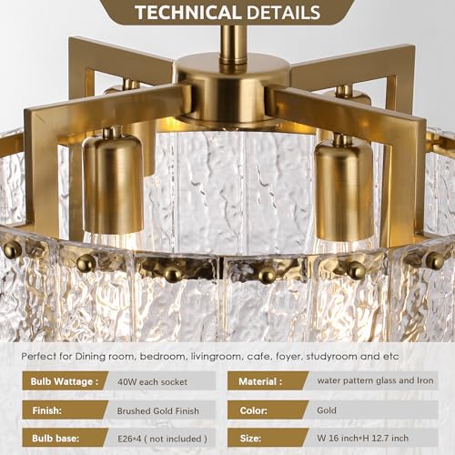 Gold Chandelier Light Fixture