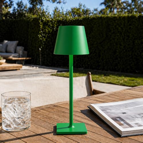 Green Cordless Table Lamps (2 Count)