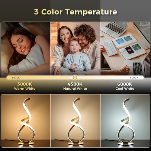 2 Pack Gold Cool Table Lamps (2 Count)