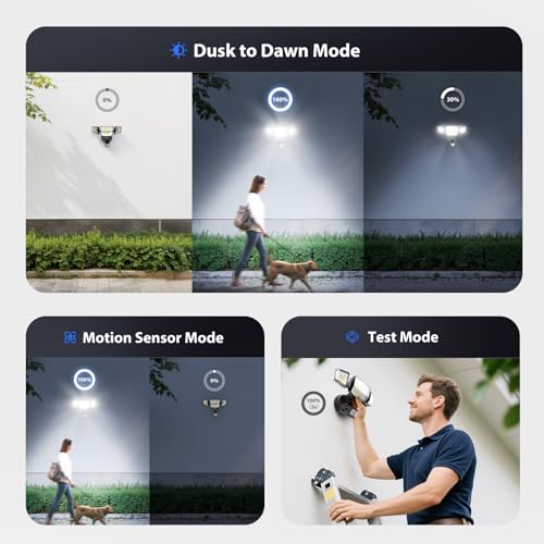 90W 10000LM LED Motion Sensor Outdoor Lights