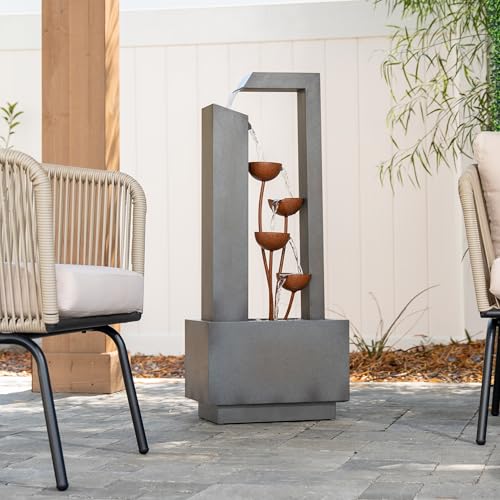 38 Inch Freestanding Sculptural Metal Multi