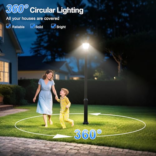4Pack LED Post Top Light 60W (8.66 Inch)