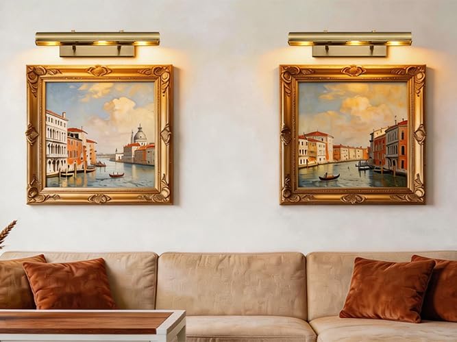 18 inch Hardwired Picture Light Brass Picture Light for Wall