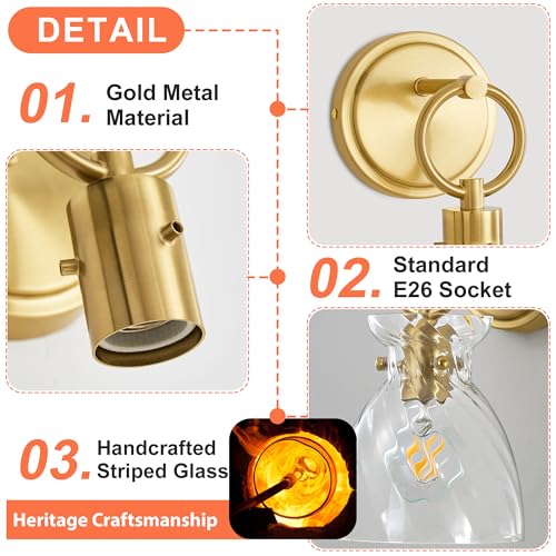 Gold Wall Sconce 1