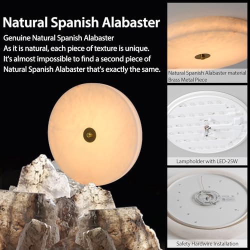 Alabaster Ceiling Light