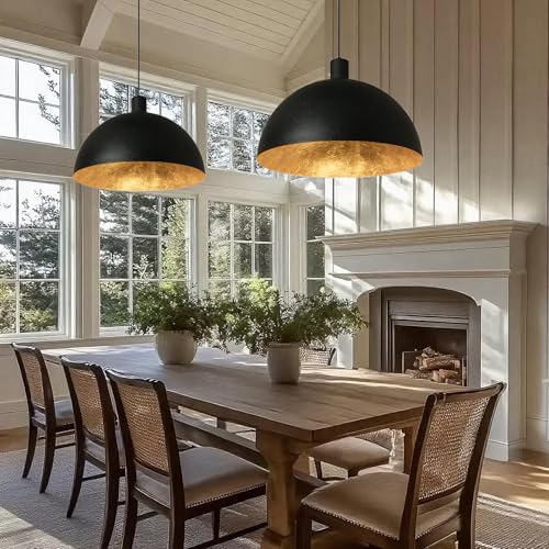 20 Inch Large Black Chandelier Dome