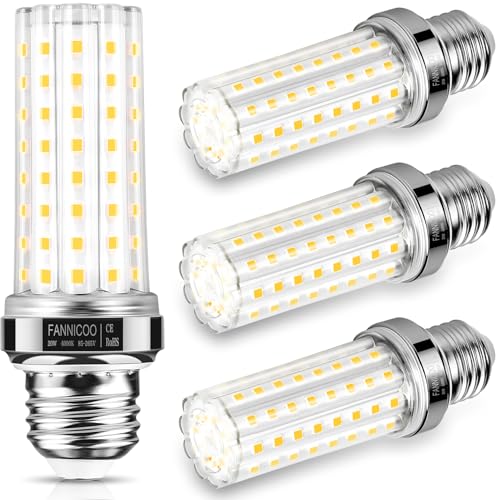 LED Corn Light Bulb 150W Equivalent 2500 Lumen 4000K Neutral White 20W E26 (4 Count)