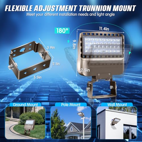 150W Parking Lot Light Dusk to Dawn Photocell 22500LM 3Pack (3 Count)