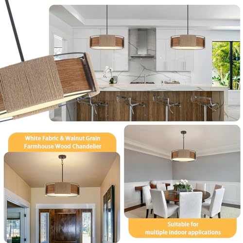 19.7'' Rattan Chandelier