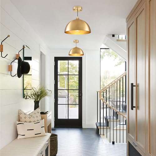 Gold Pendant Light 2 Pack