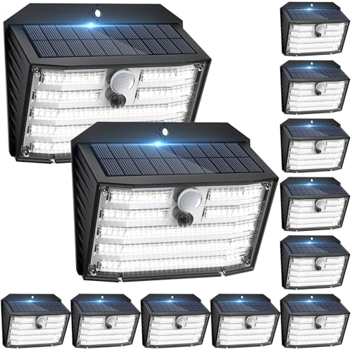 12 Packs] Solar Motion Lights Outdoor (12 Count)