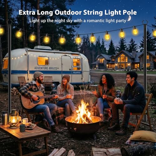 10 Pack String Light Poles