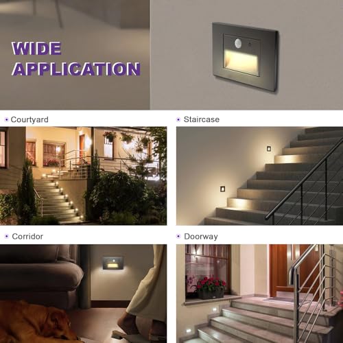 4 Pack Horizontal LED Step Lights