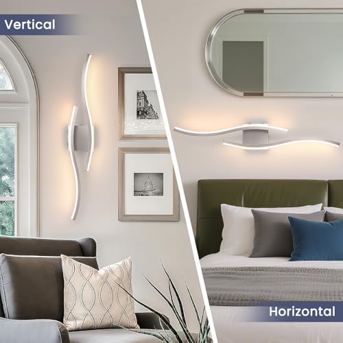 Modern Nickel Wall Sconces Set of 2 (2 Count)