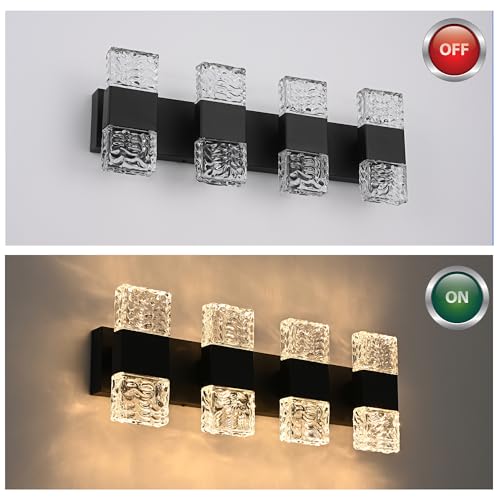 LED Bathroom Vanity Light 32W Crystal Vanity Light Bar 23.6 in
