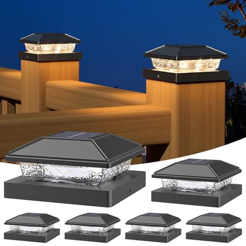 Solar Post Cap Lights (6 Count)