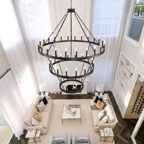 53" Large Chandelier for High Ceilings 3