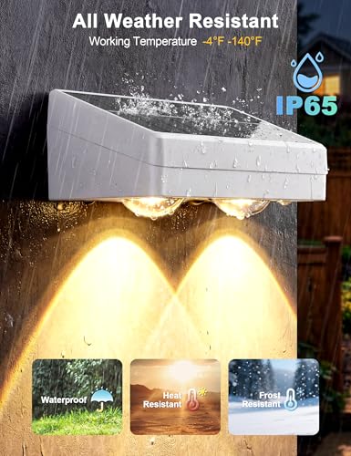 Fence Lights Solar Powered with Remote (12 Count)