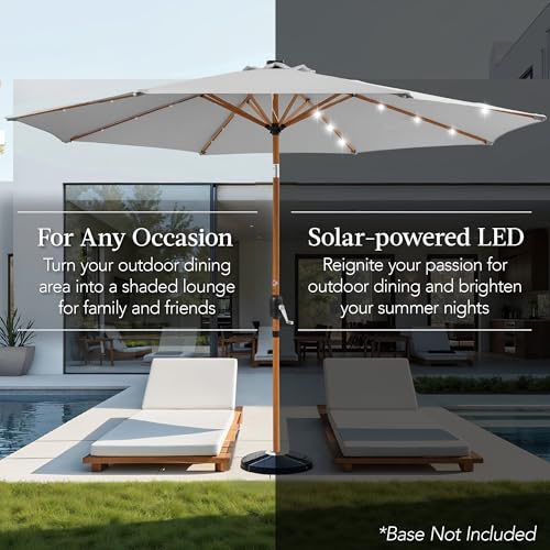 10ft Solar Market Patio Umbrella w