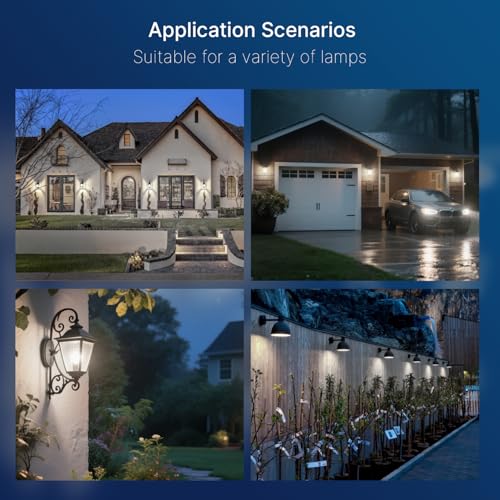 Dusk to Dawn Outdoor Sensor A19 LED Light Bulbs