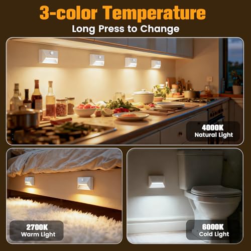 Motion Sensor Rechargeable Stair Lights (2 Count)