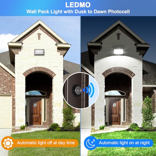 150W Wall Pack Lights Outdoor with Photocell Dusk to Dawn 4 Pack (4 Count)