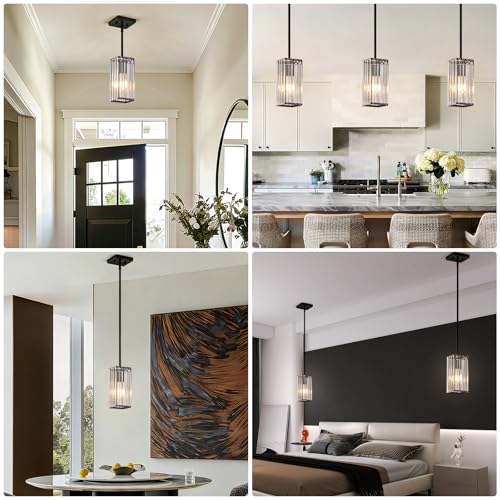 Modern Crystal Pendant Lights Kitchen Island