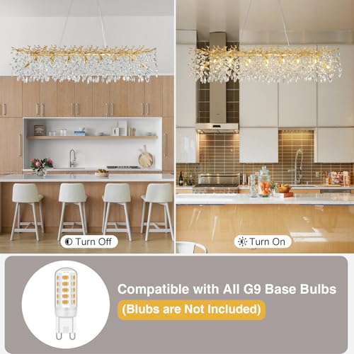 47.2" Modern Crystal Chandelier