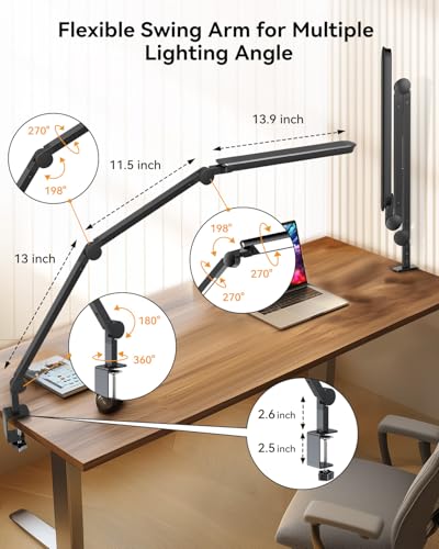 LED Desk Lamp with Clamp