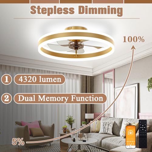 Low Profile Ceiling Fans with Lights and Remote