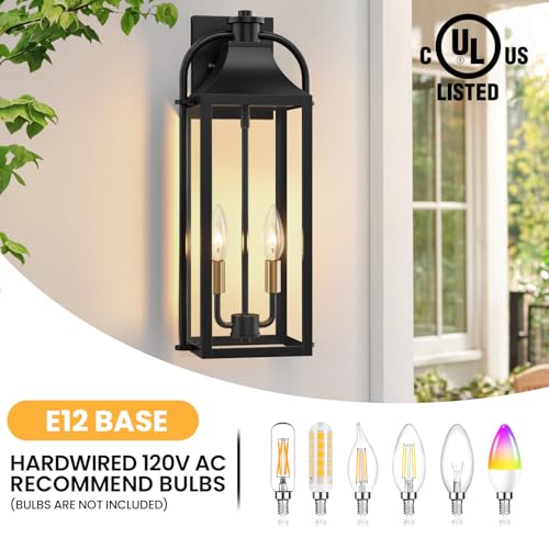 19" Large Porch Lights Outdoor (2 Count)