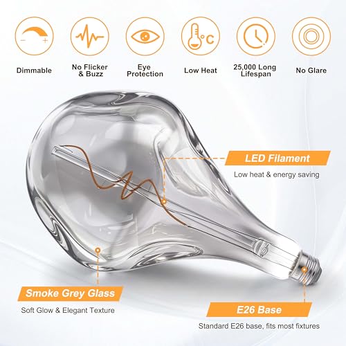 Dimmable Oversized LED Edison Bulb 40 Watt Equivalent