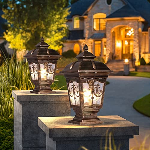 2 Packs Outdoor Post Light