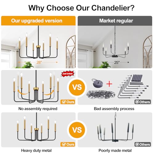 Black and Gold Chandelier