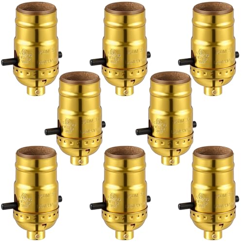 8 Pack UL Listed E26 Lamp Socket Replacement (8 Count)