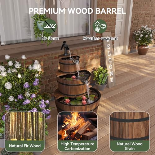 3 Tier Outdoor Water Fountain