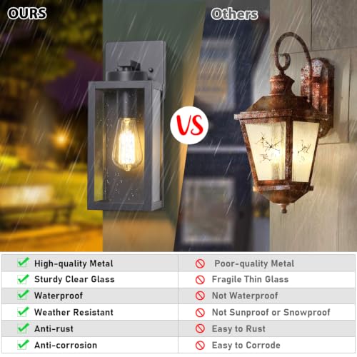 Outdoor Wall Light Fixtures (2 Count)