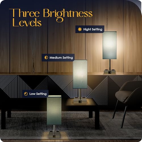 Bedside Lamp with USB Ports