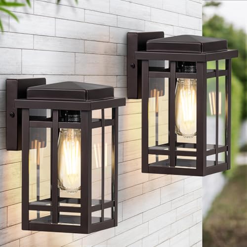 9.76'' Outdoor Wall Light Fixtures 2 Packs (2 Count)