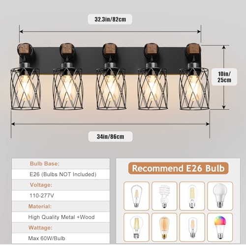 Farmhouse Bathroom Vanity Light