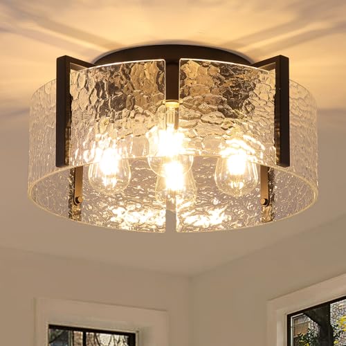 Black Flush Mount Ceiling Light Fixture