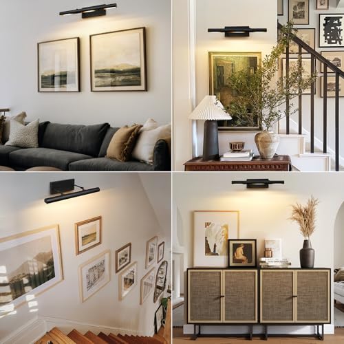 Black Art Picture Frame Wall Light