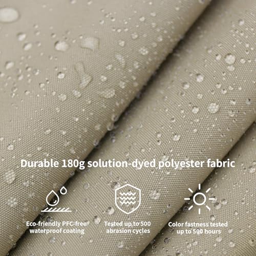 9FT Solar Patio Umbrella with 32 LED Lights