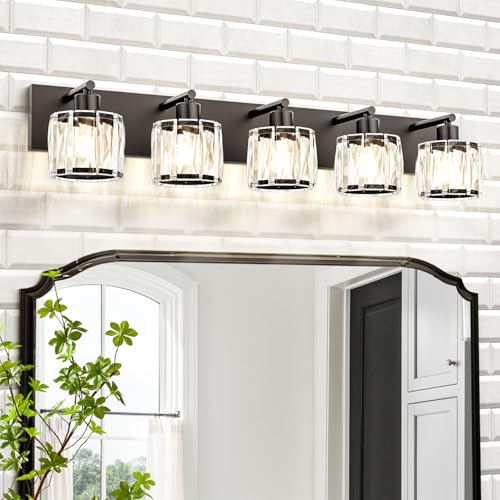 Crystal Vanity Lights for Bathrooms (5 Count)