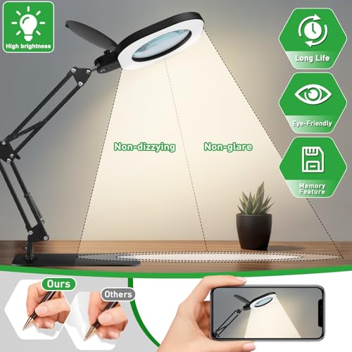 15X Real Glass Magnifying Lamp
